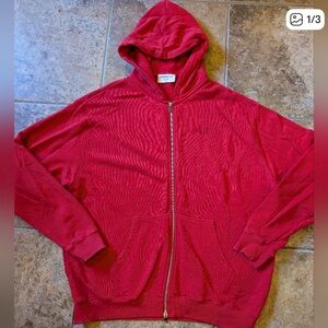 YoungLA red zip up hoodie